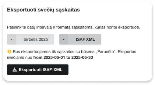 Sąskaitų faktūrų valdymas ir saugojimas