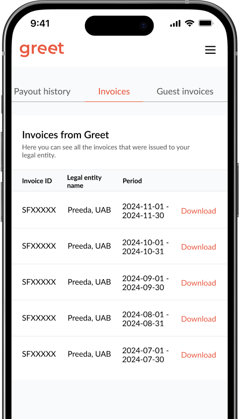 Admin panel for managing multiple locations