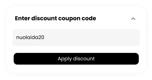 Discount codes