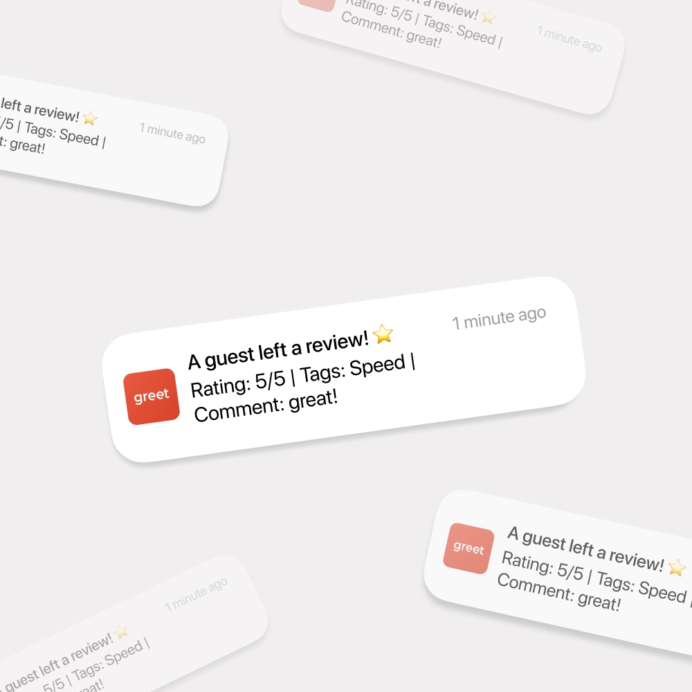 Staff app notifications about reviews