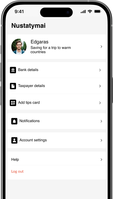 Easy account setup