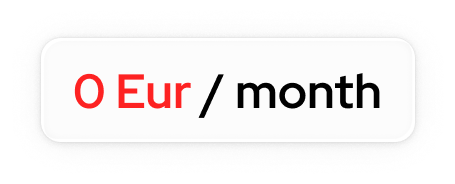 Zero monthly cost