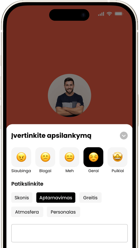 Atsiliepimų palikimas